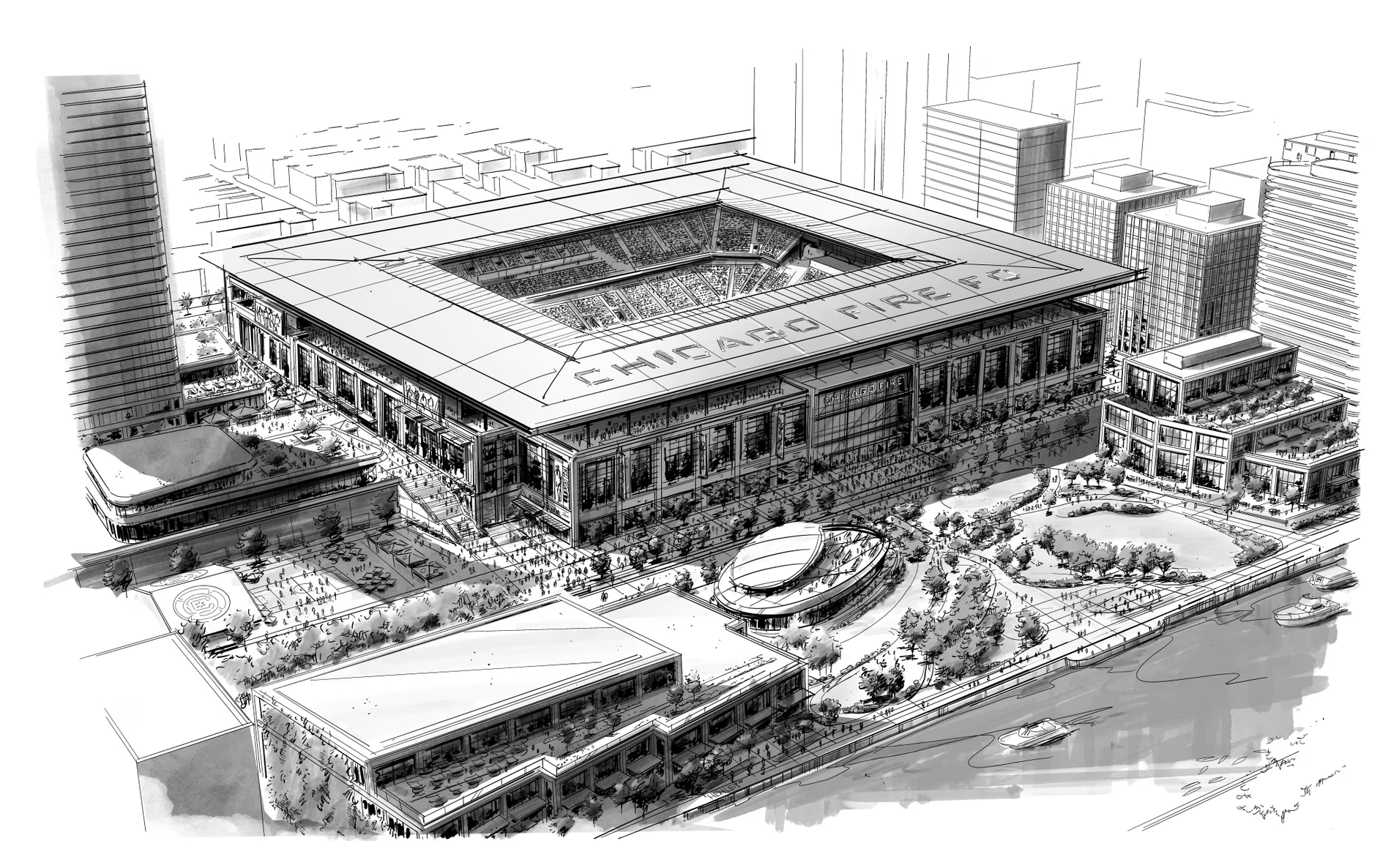 Chicago Fire confirma construção de novo estádio no complexo The 78, em Chicago