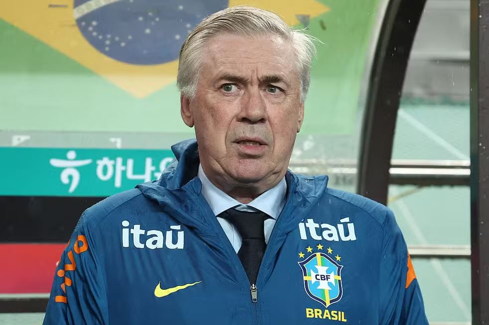 Ancelotti define os titulares do Brasil para a estreia na Copa do Mundo após vitória contra o Egito